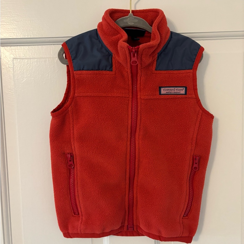 Vineyard Vines Toddler Red Fleece Vest